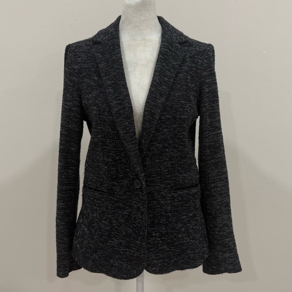 Banana Republic Womens Blazer Size 2 One Button Pockets Long Sleeve - Picture 2 of 8
